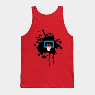 Neon Basketball Blot Tank Top